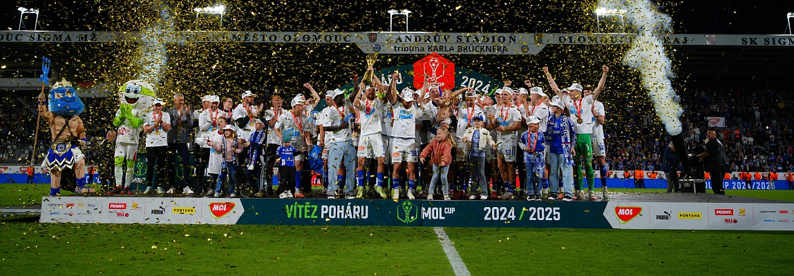 Fotbalisté Sigmy Olomouc porazili Spartu a jsou vítězi letošního MOL Cupu